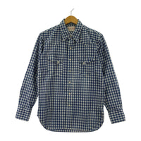 長袖シャツ BONCOURA チェック L/Sウエスタンシャツ 36 36 ブルー