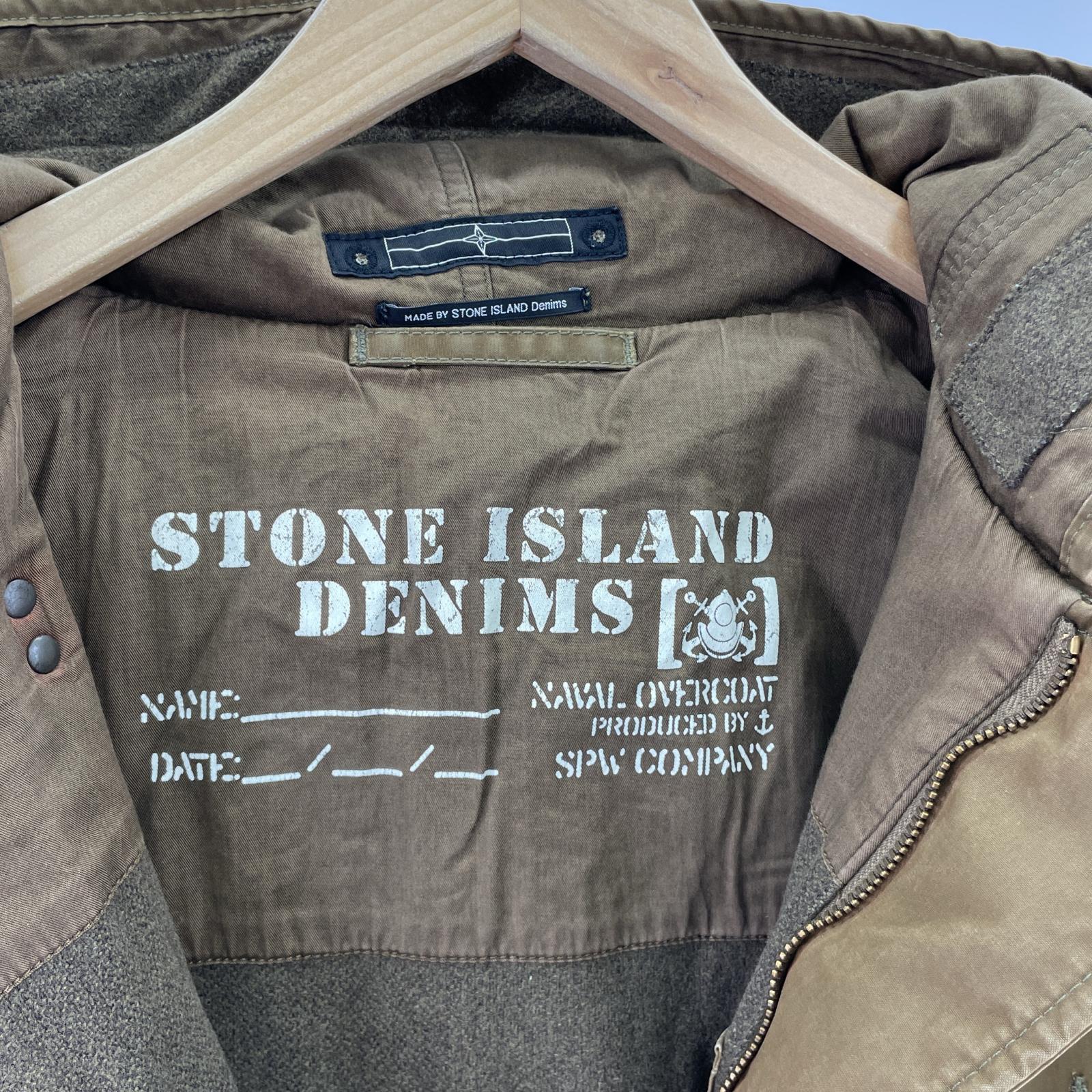 ジャケット AW07 Denim Naval Overcoat Duffle Jacket ブラウン