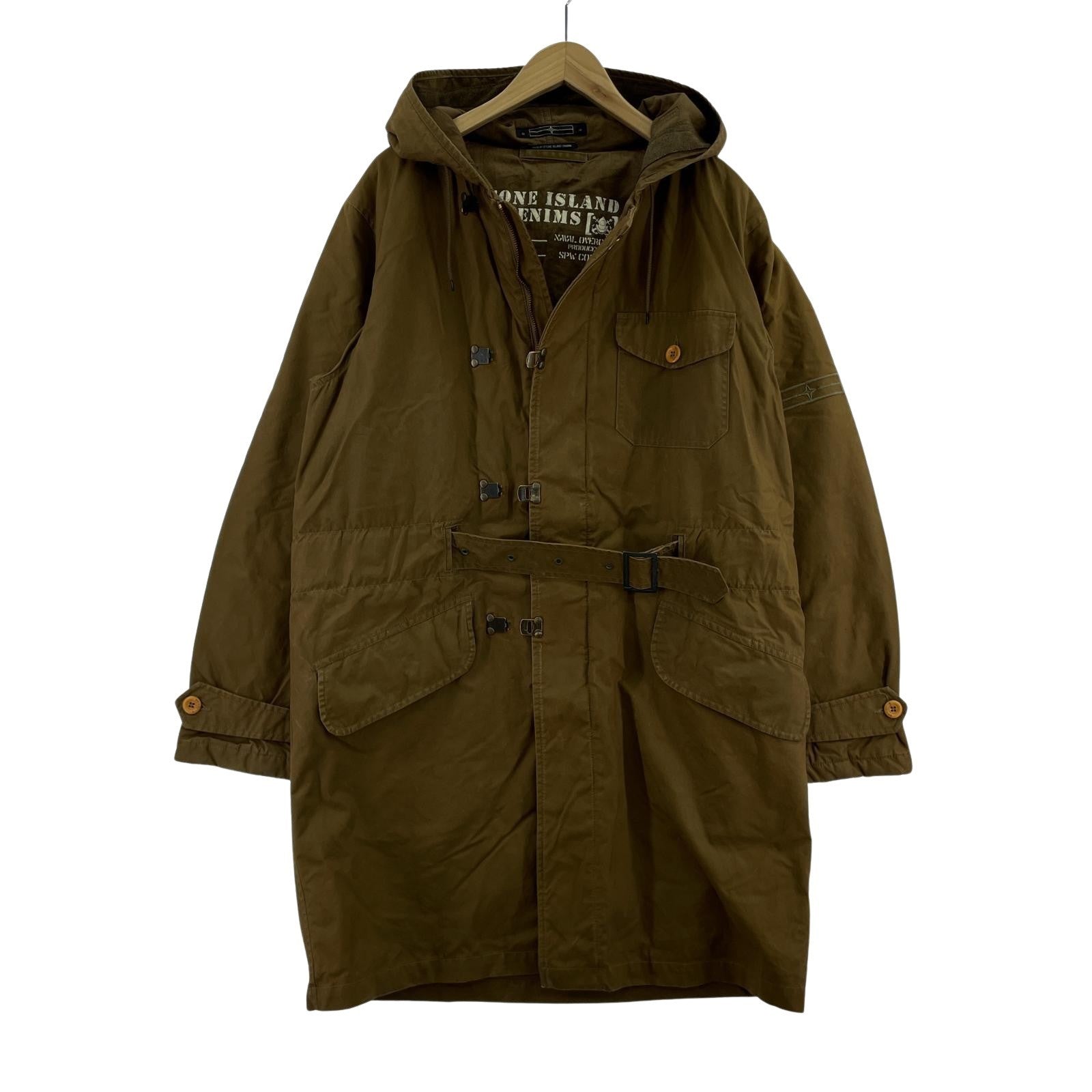 ジャケット AW07 Denim Naval Overcoat Duffle Jacket ブラウン