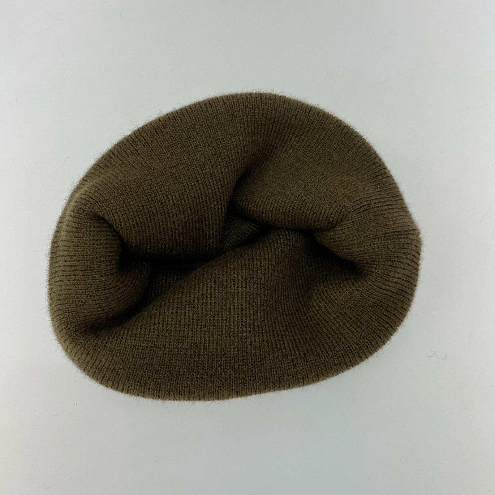 ニットキャップ 22FW S Logo Beanie 茶 ブラウン