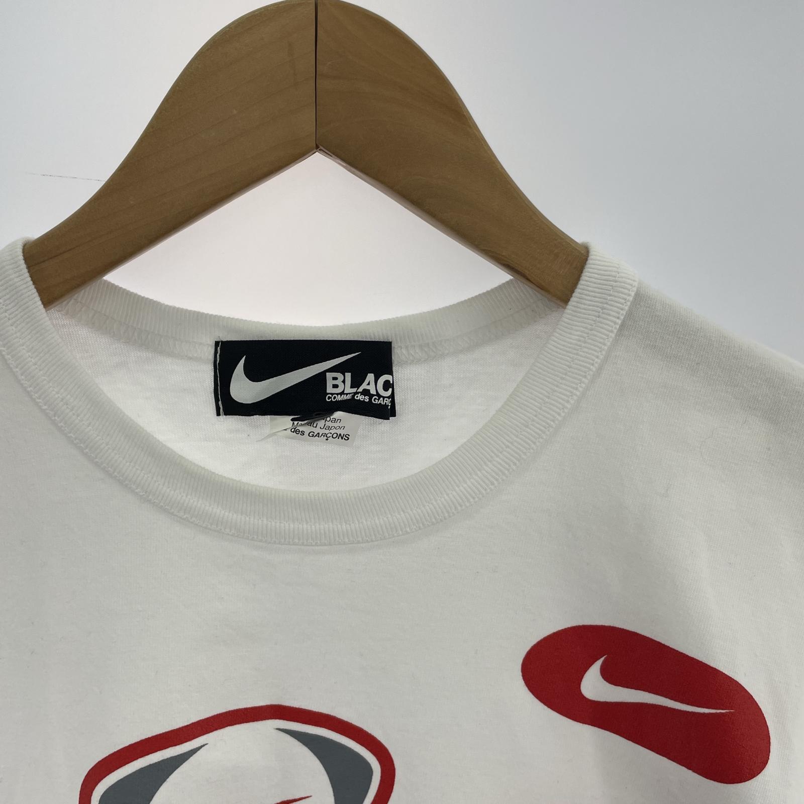 半袖Tシャツ BLACK COMME des GARCONS×NIKE プリントTee S ホワイト 1M-T101 S ホワイト