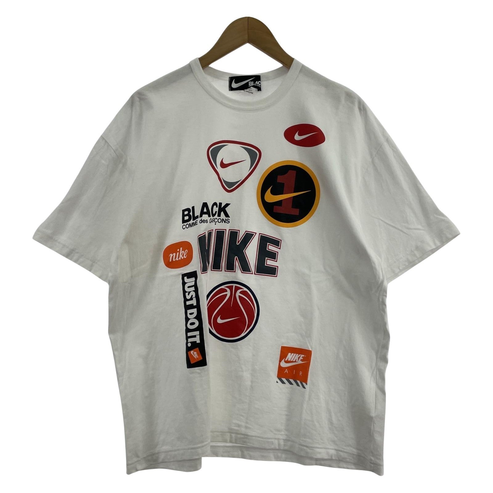 半袖Tシャツ BLACK COMME des GARCONS×NIKE プリントTee S ホワイト 1M-T101 S ホワイト
