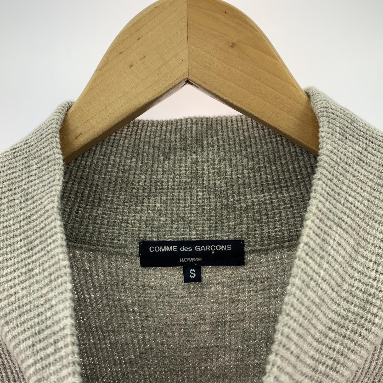 長袖Tシャツ COMME des GARCONS レイヤードデザイン ハイネックサーマルカットソー S グレー S グレー