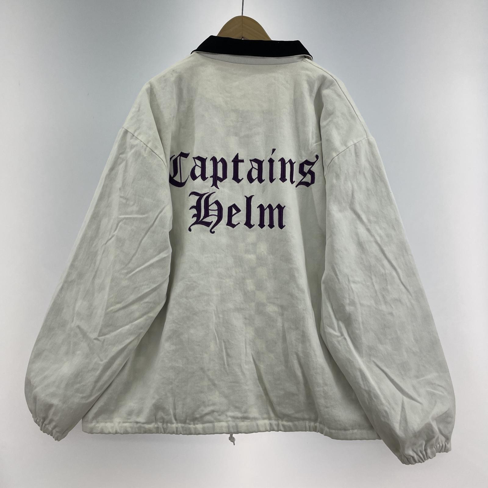 ジャケット Captains Helm 25SS LOGO DENIM COACH JACKET XL ホワイト ホワイト