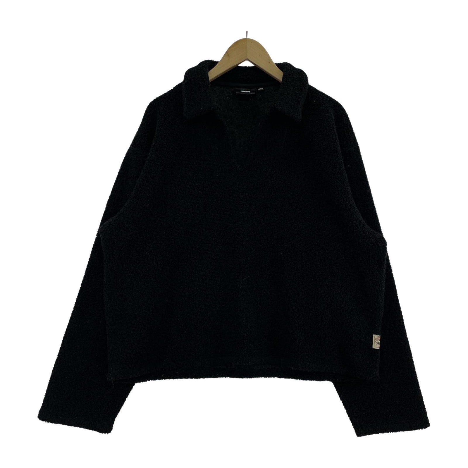スウェット WOOL BLEND SHERPA PULLOVER 黒 (M) M ブラック
