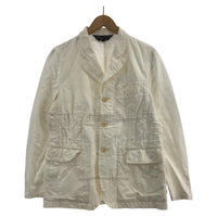テーラードジャケット COMME des GARCONS HOMME PLUS ALEXANDER STADLER インサイドアウト 落書き テーラードジャケット S ホワイト PM-J063 AD2003 S ホワイト