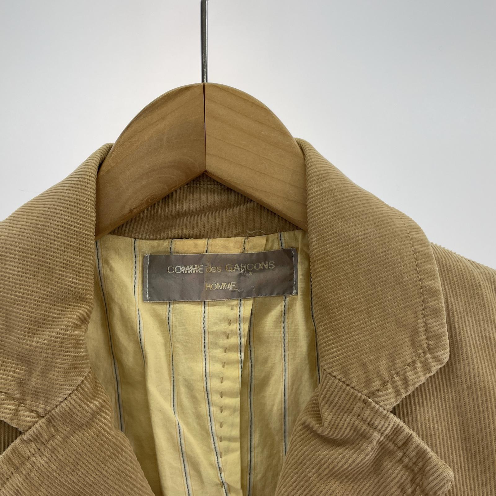 テーラードジャケット COMME des GARCONS HOMME 80s デザインコーデュロイジャケット - ベージュ HN-050460 ベージュ