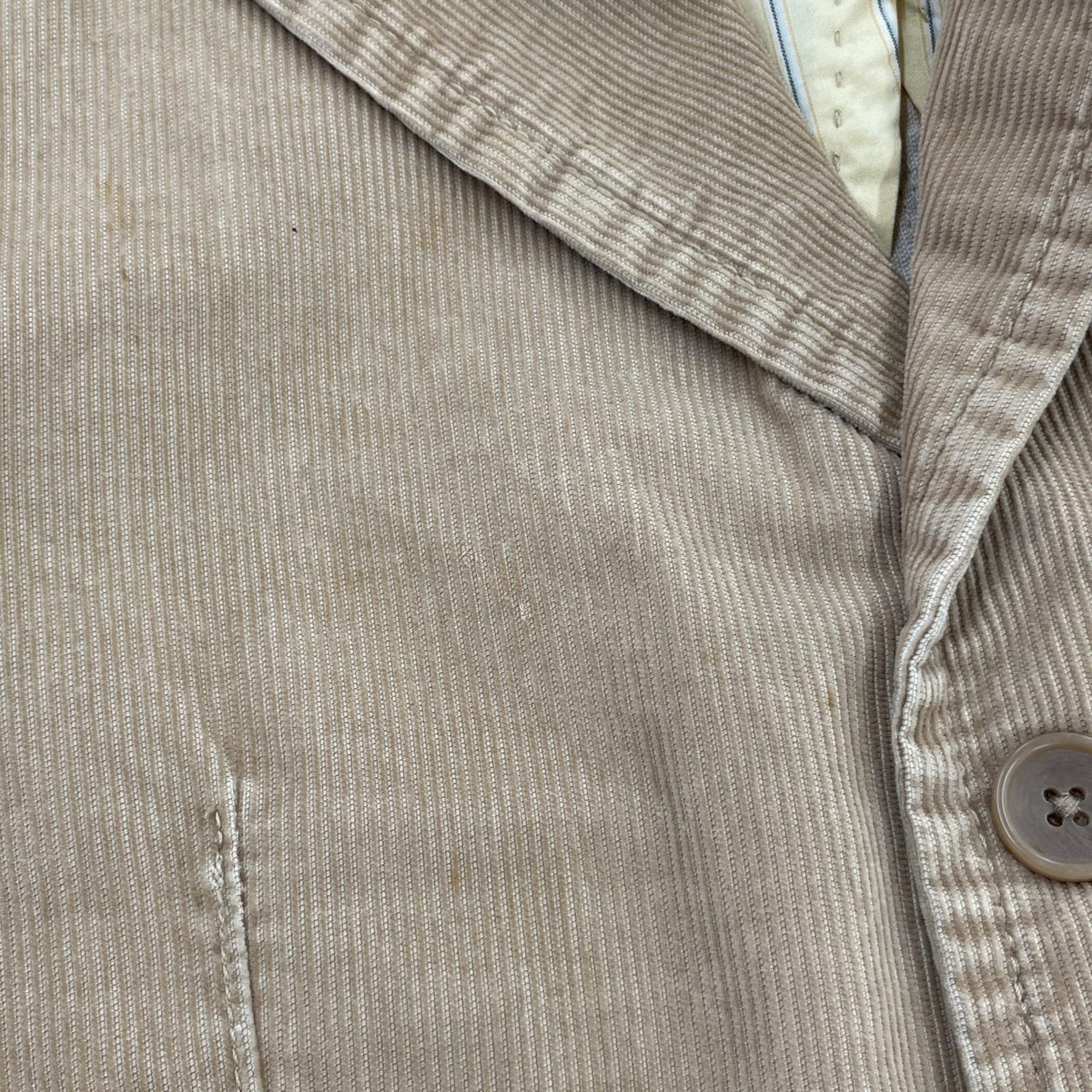 テーラードジャケット COMME des GARCONS HOMME 80s デザインコーデュロイジャケット - ベージュ HN-050460 ベージュ