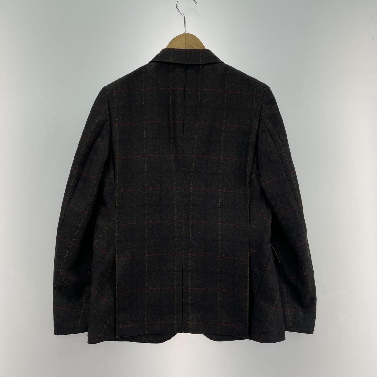 テーラードジャケット COMME des GARCONS HOMME DEUX バイアスチェックジャケット XS グレー系 DB-J040 AD2018