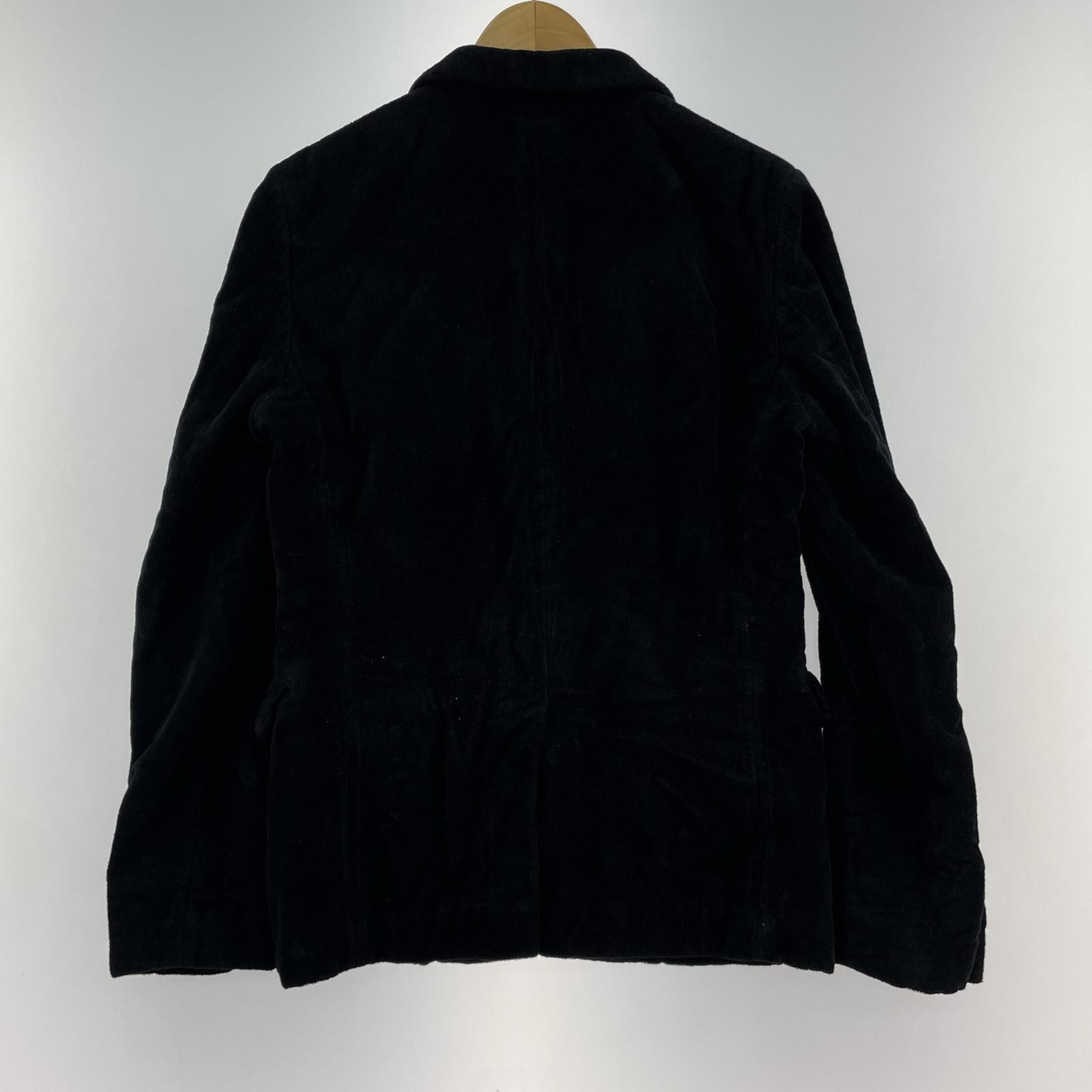 テーラードジャケット COMME des GARCONS HOMME PLUS Poor King期 タイヤボタン 製品染パイル テーラードジャケット S ブラック PK-J040 AD2012 S ブラック