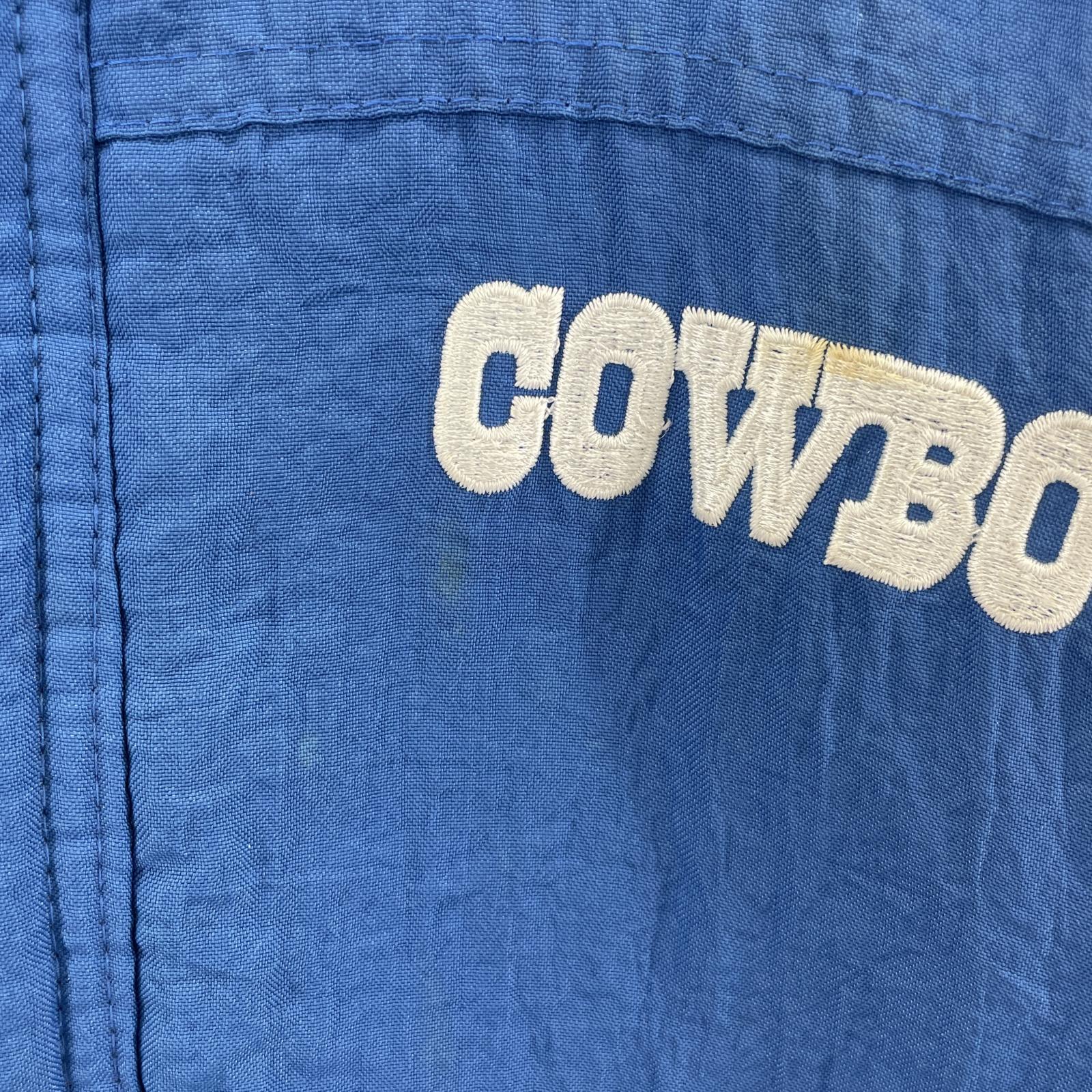 ジャケット NFL PRO LINE COWBOYS 中綿ナイロンブルゾン 青 (XL) ブルー