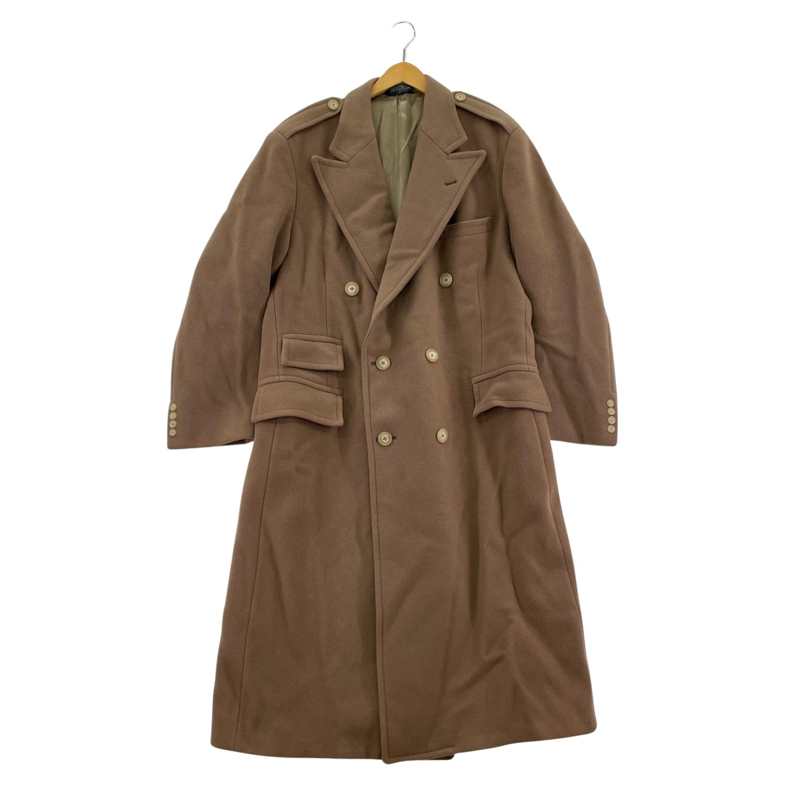 ジャケット POLO RALPH LAUREN 70s ウールダブルコート 44R ベージュ ベージュ