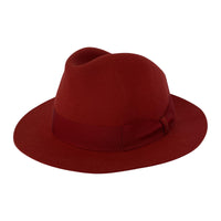 ハット Borsalino フェルトハット 58 赤 レッド