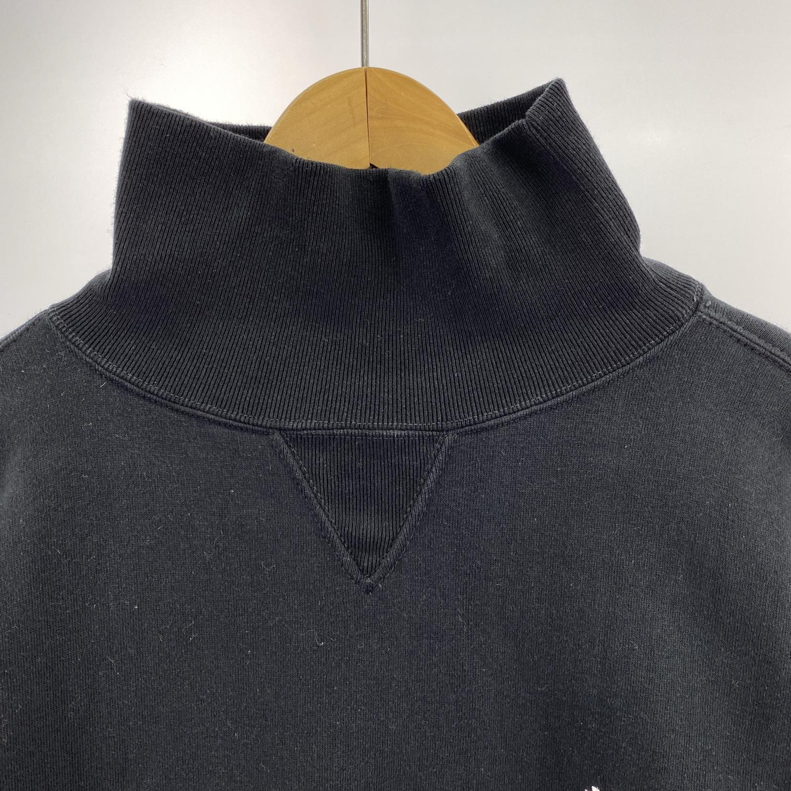 スウェット ×SPALDING TURTLE NECK SWEAT BLK 40 ブラック