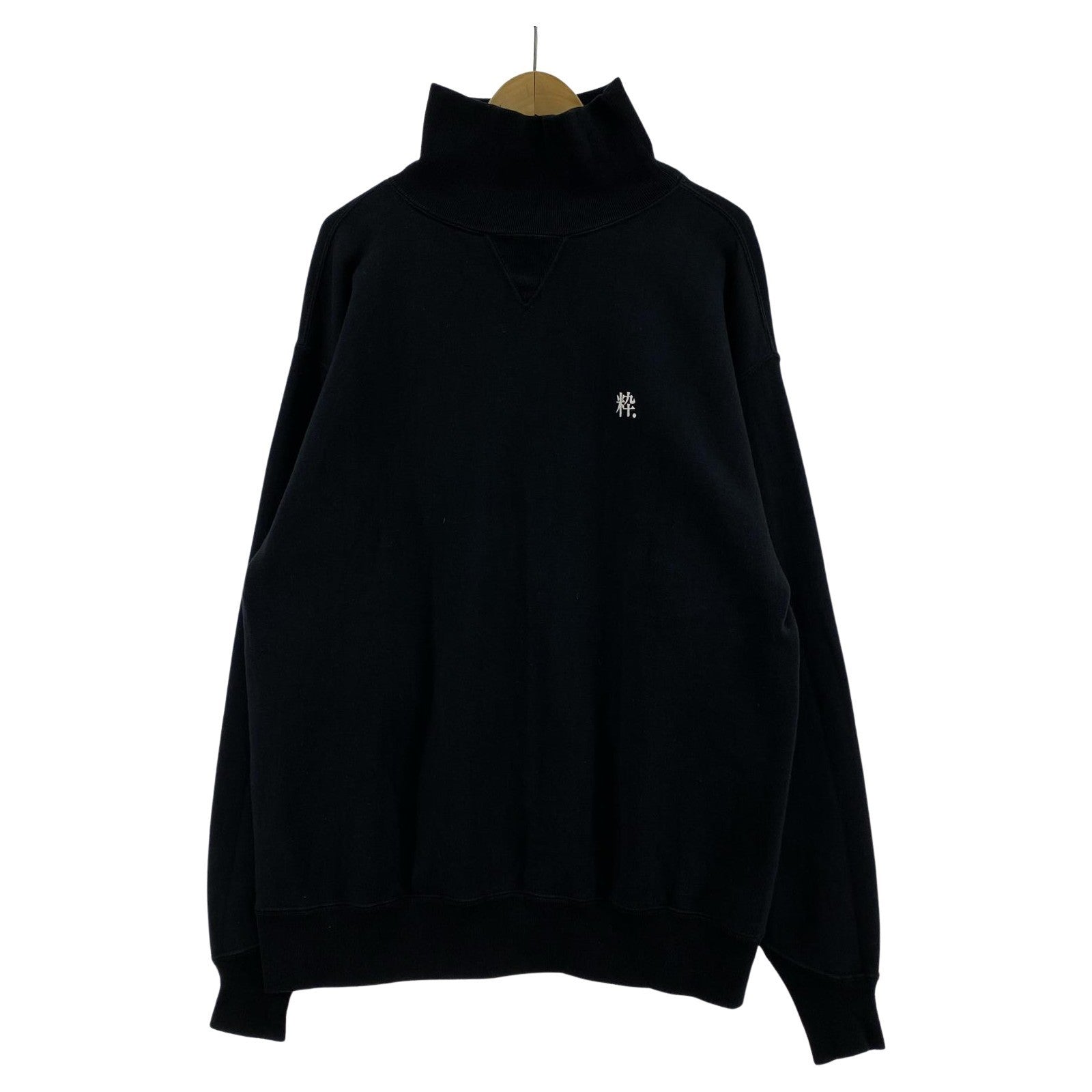 スウェット ×SPALDING TURTLE NECK SWEAT BLK 40 ブラック