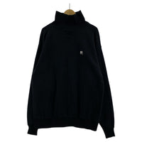スウェット ×SPALDING TURTLE NECK SWEAT BLK 40 ブラック