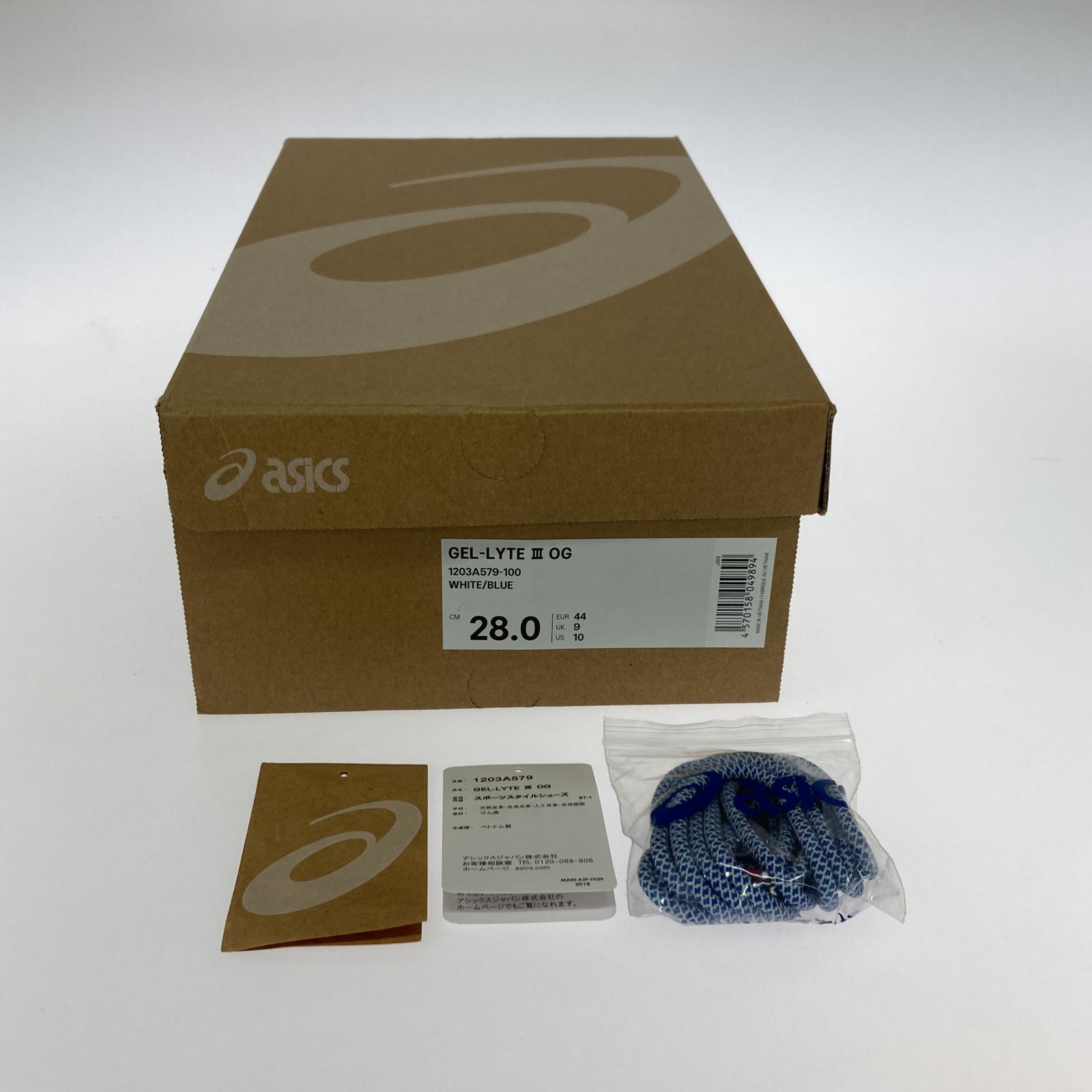 スニーカー Gel-Lyte 3 1203A579-100 28.0cm 28cm (US10 UK9 1/2 EU46)