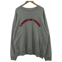 スウェット RHC AMERICAN FOODS 灰 (XL) グレー