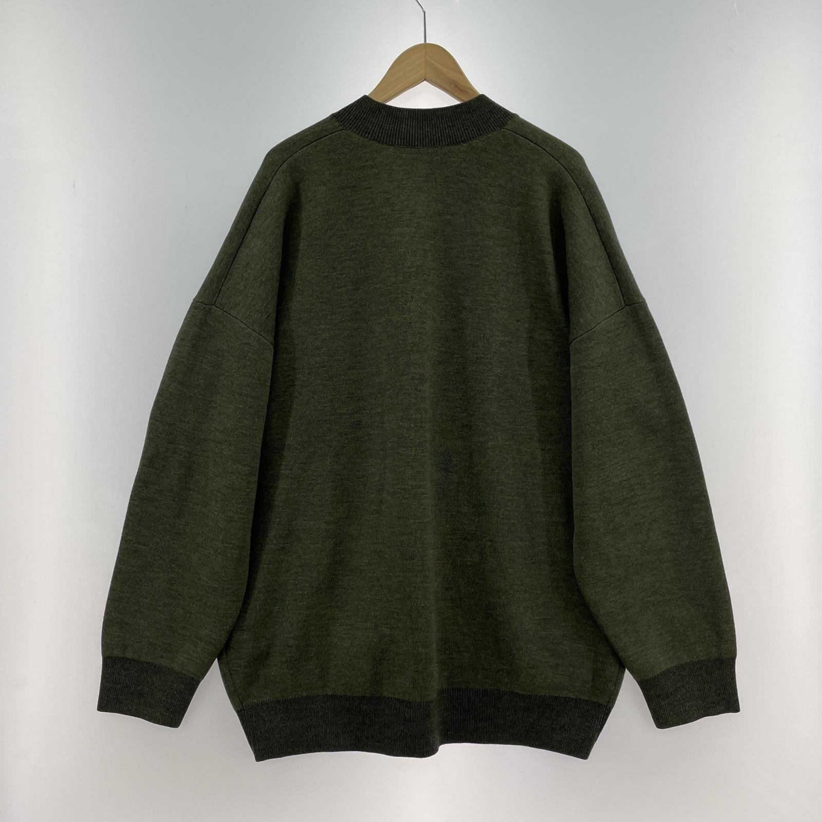 ニット V neckニット トップスロングスリーブ グリーン(M) M グリーン