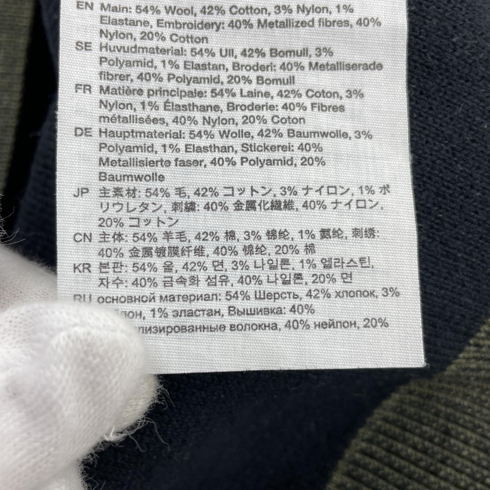 ニット V neckニット トップスロングスリーブ グリーン(M) M グリーン