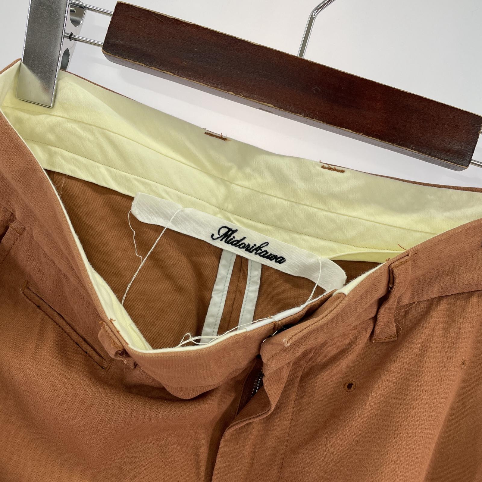 パンツ Midorikawa 21SS ラップパンツ 茶 (S) S ブラウン