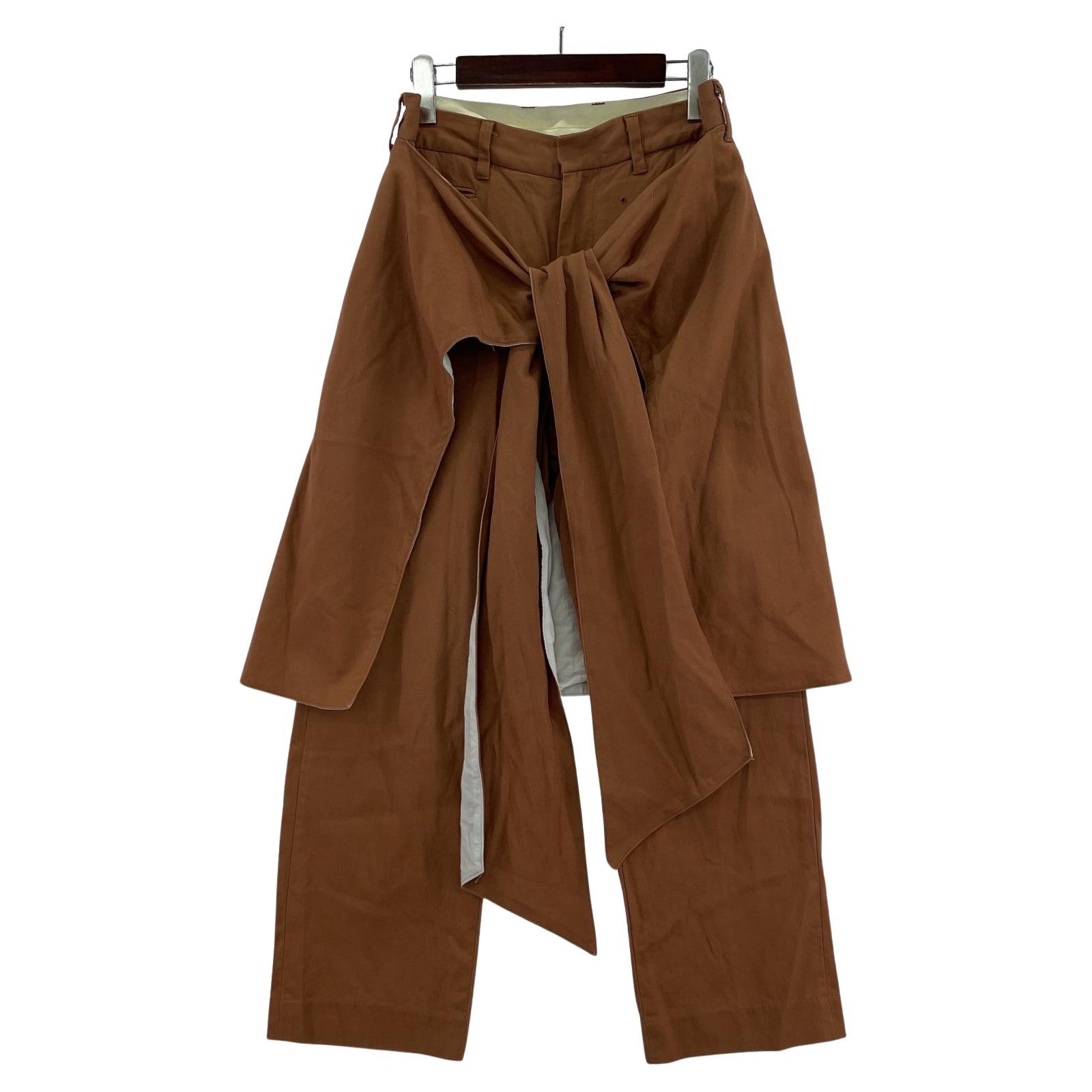 パンツ Midorikawa 21SS ラップパンツ 茶 (S) S ブラウン