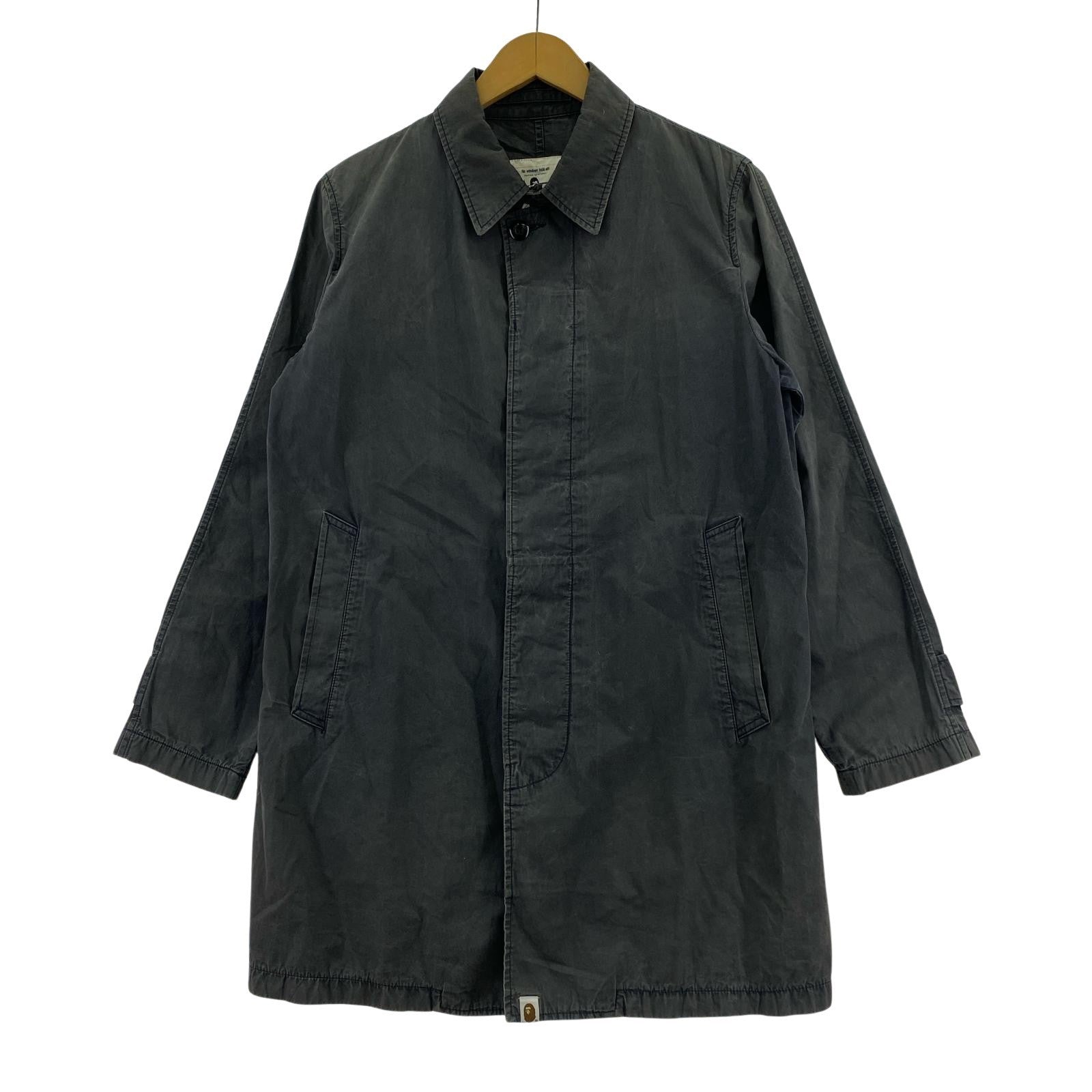 その他アウター A BATHING APE ステンカラーコート 001LJA301019X グレー (S) S グレー