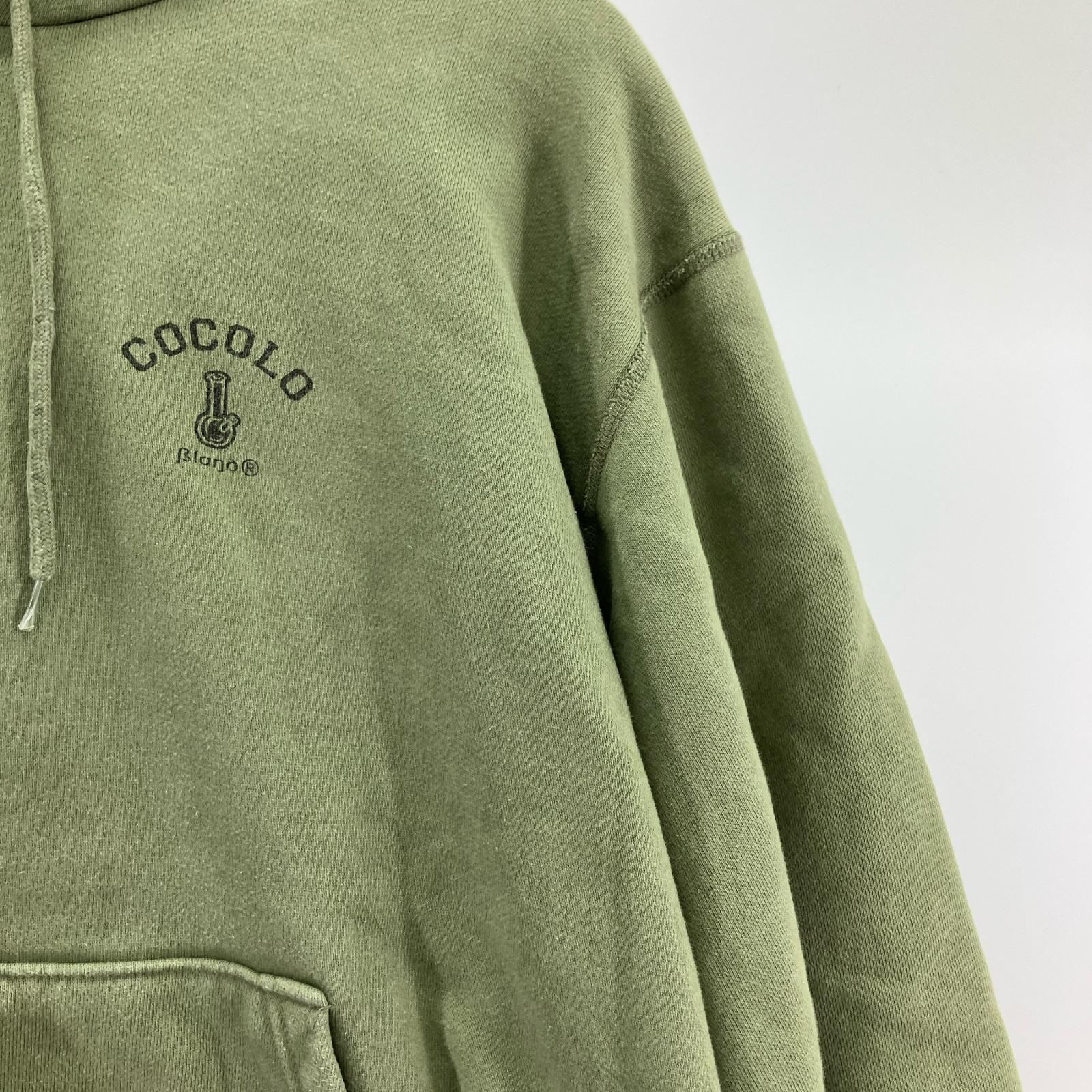 パーカー COCOLO Bland Cotton Pullover Hoodie XL KHK カーキ