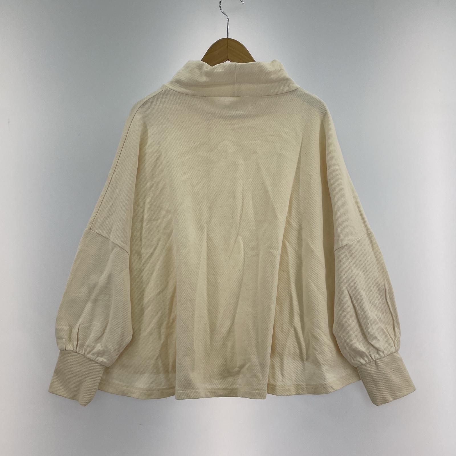 長袖Tシャツ ESTROISLOSE EC23308 ミリーコットン ビッグPO 生成り ホワイト