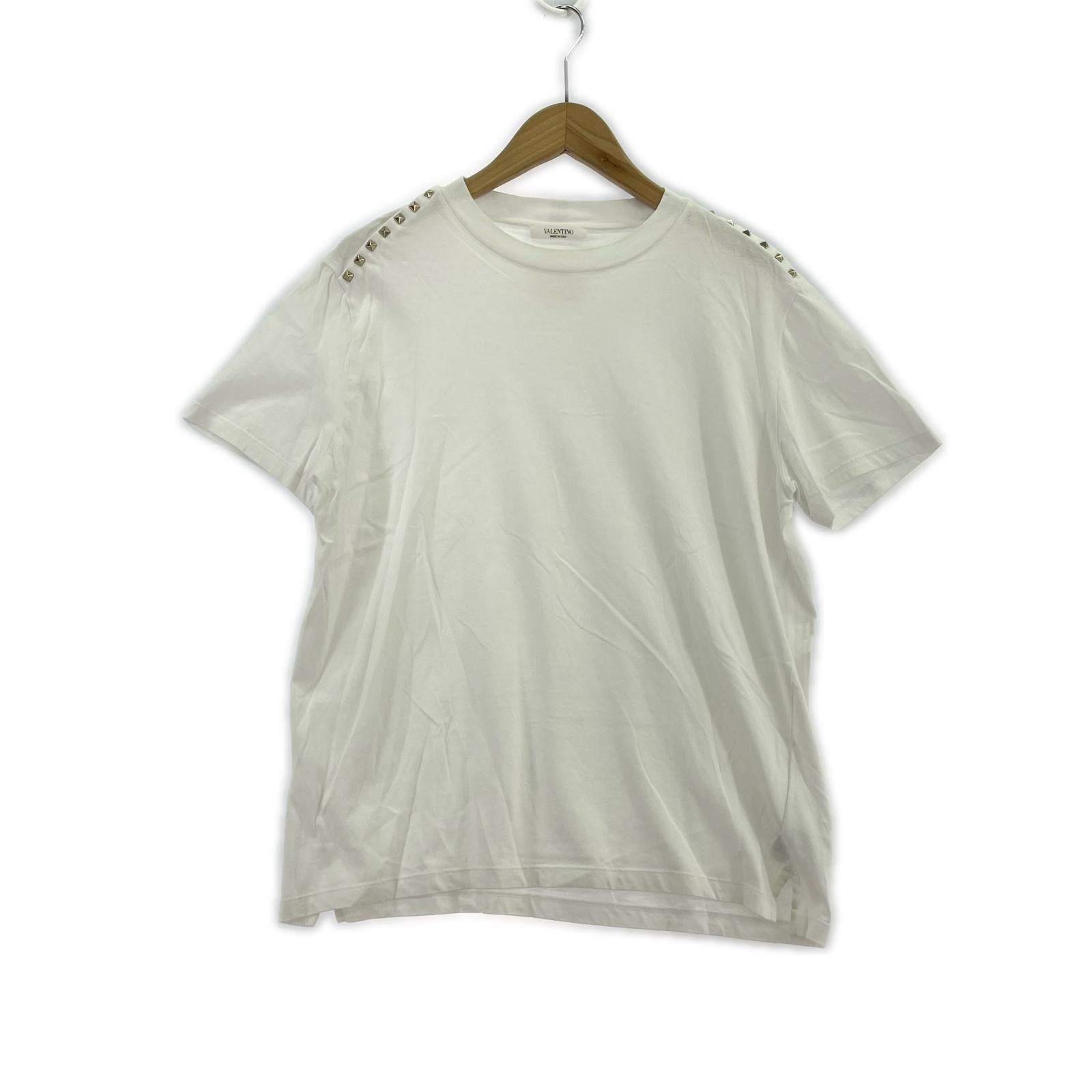 半袖Tシャツ スタッズTシャツ 白(S) S ホワイト
