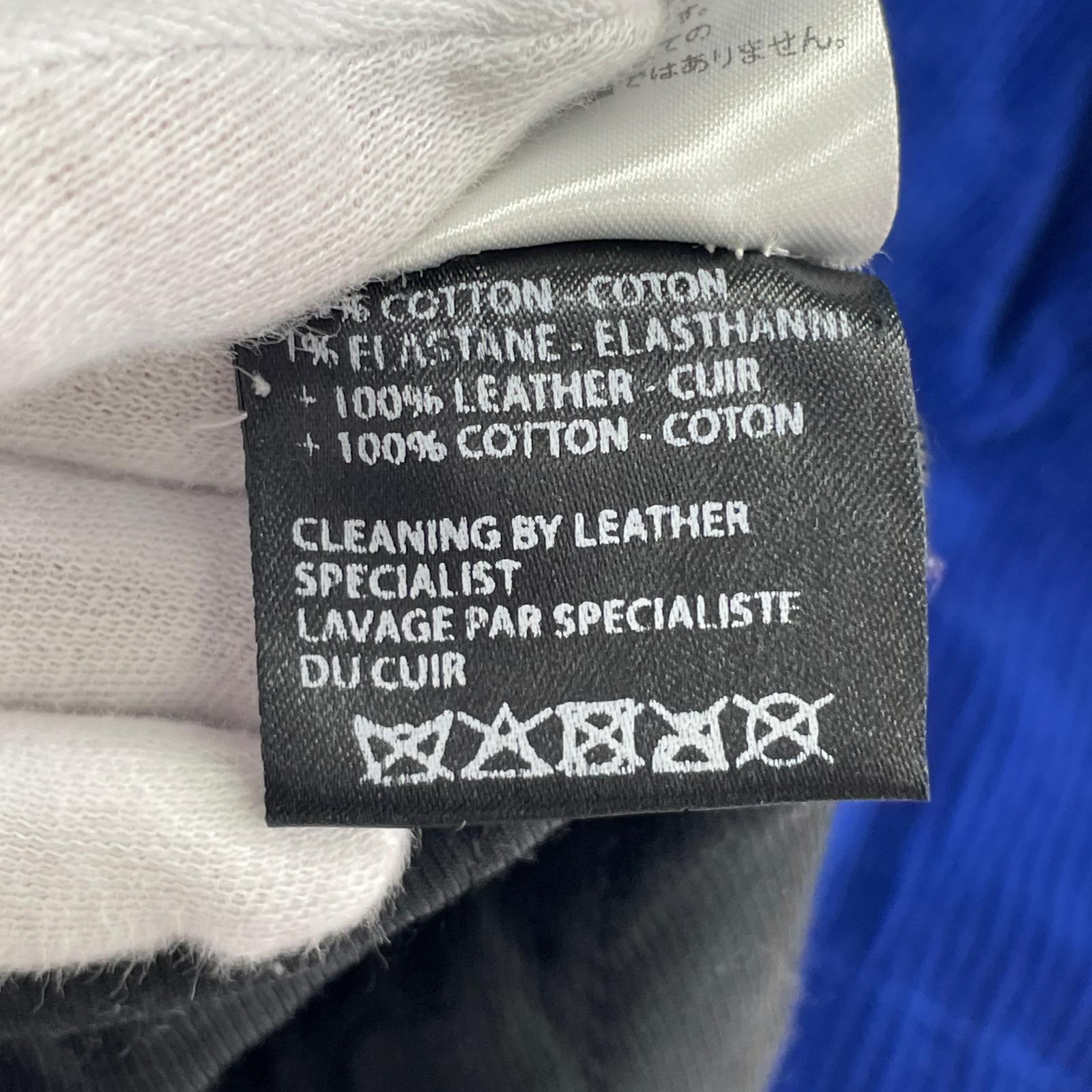 ジャケット HAIDER ACKERMANN 襟レザー コーデュロイカバーオール 46 ブルー 46 ブルー