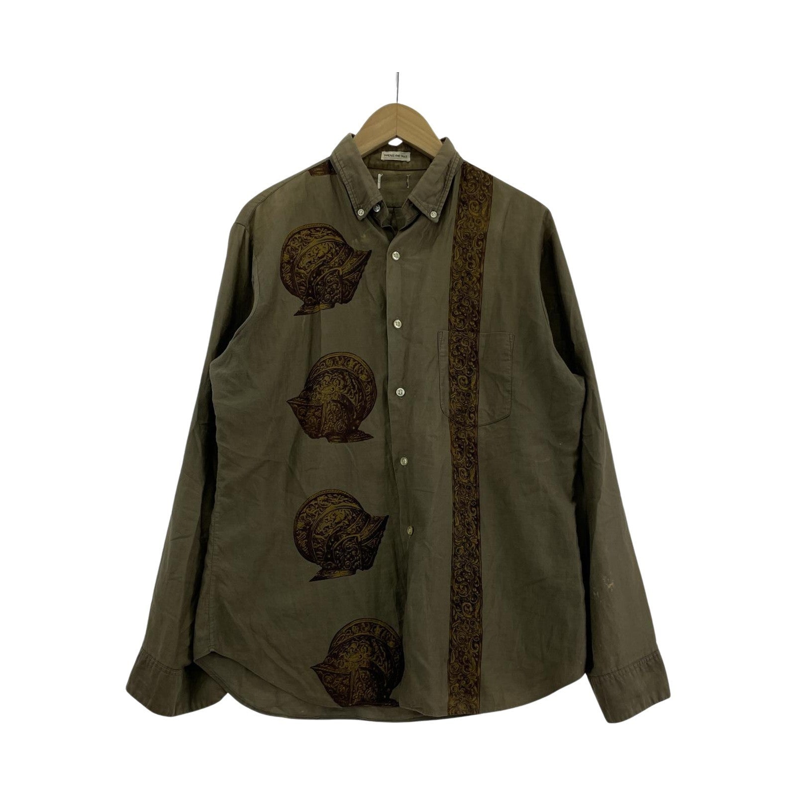長袖シャツ 50-60s プリントシャツ