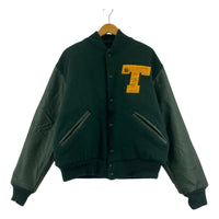 ジャケット game sportswear スタジャン USA製 M グリーン