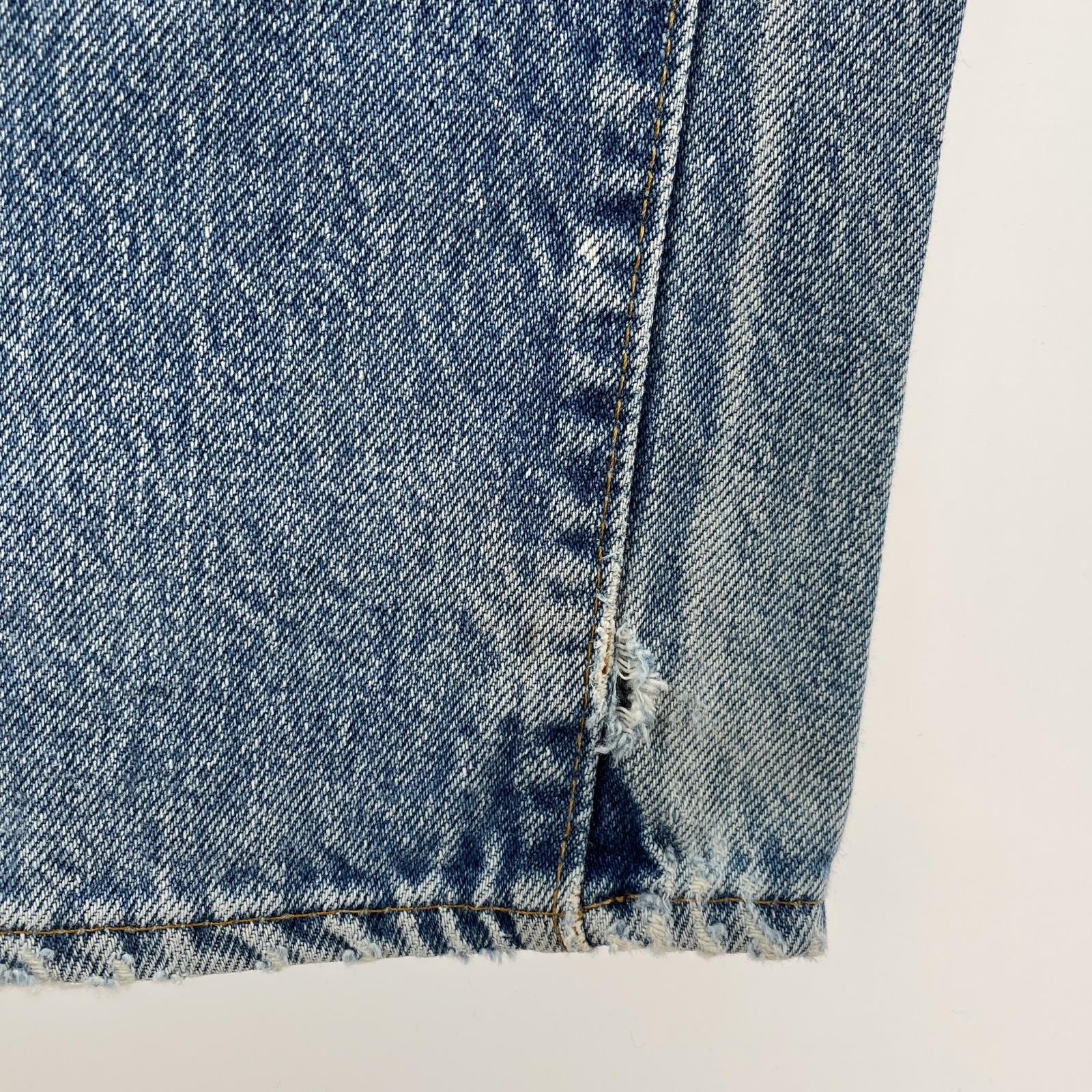 デニムパンツ 501/66後期/ボタン裏6刻印/実寸W28 ブルー