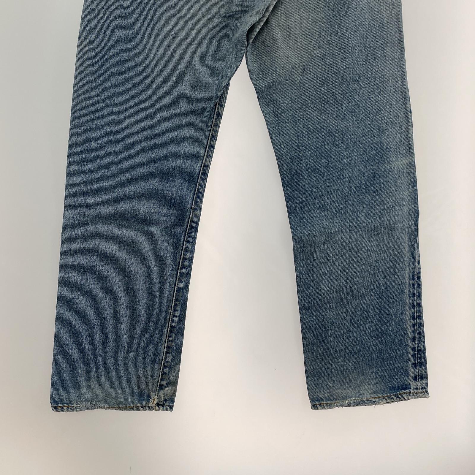 デニムパンツ 501/66後期/ボタン裏6刻印/実寸W28 ブルー