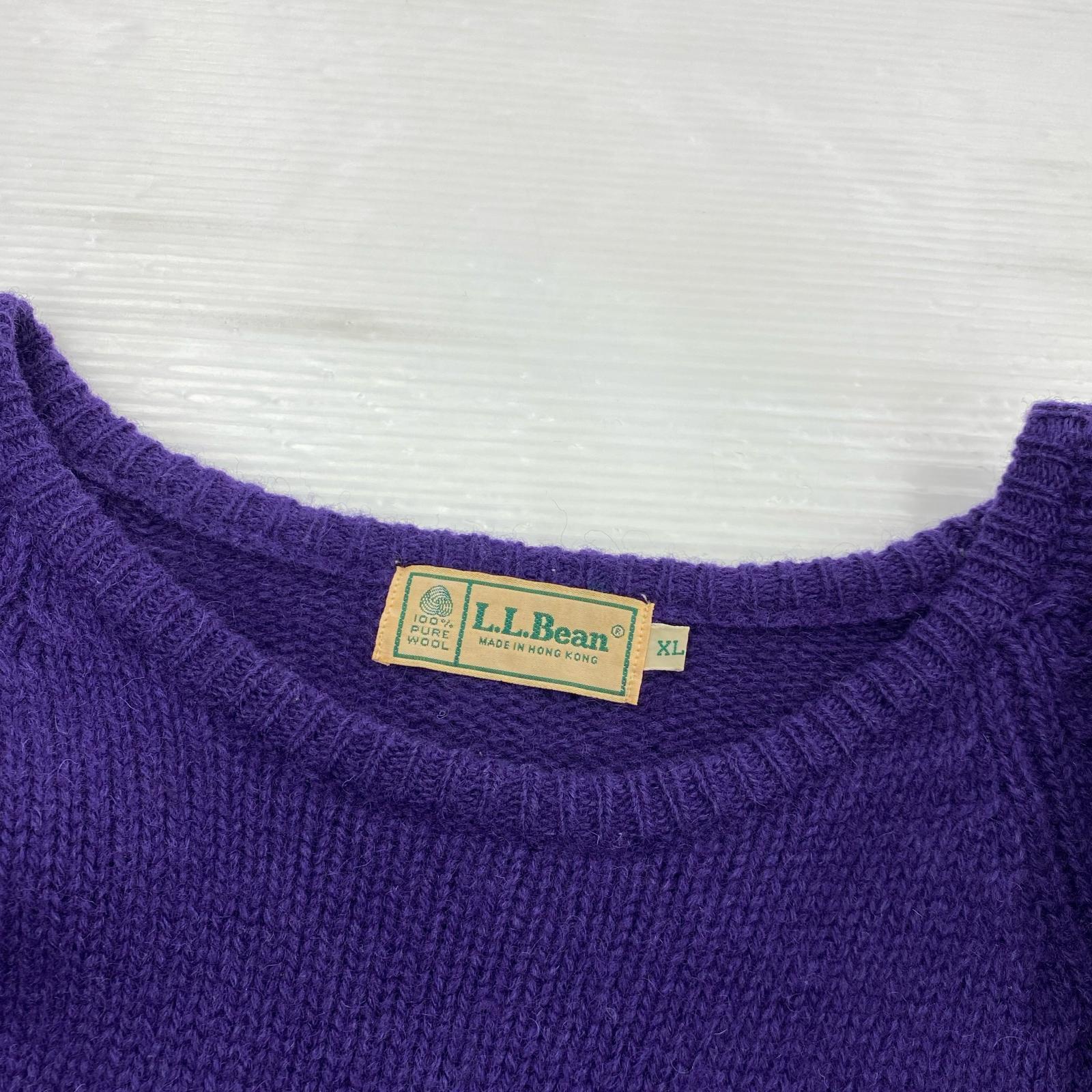 ニット 90s/ラグランセーター/XL/PUP パープル