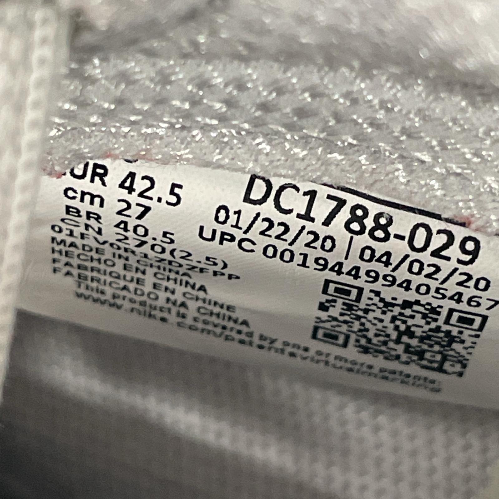 スニーカー AIR JORDAN 1 RETRO HIGH OG 27cm (US9 UK8 1/2 EU44) シルバー