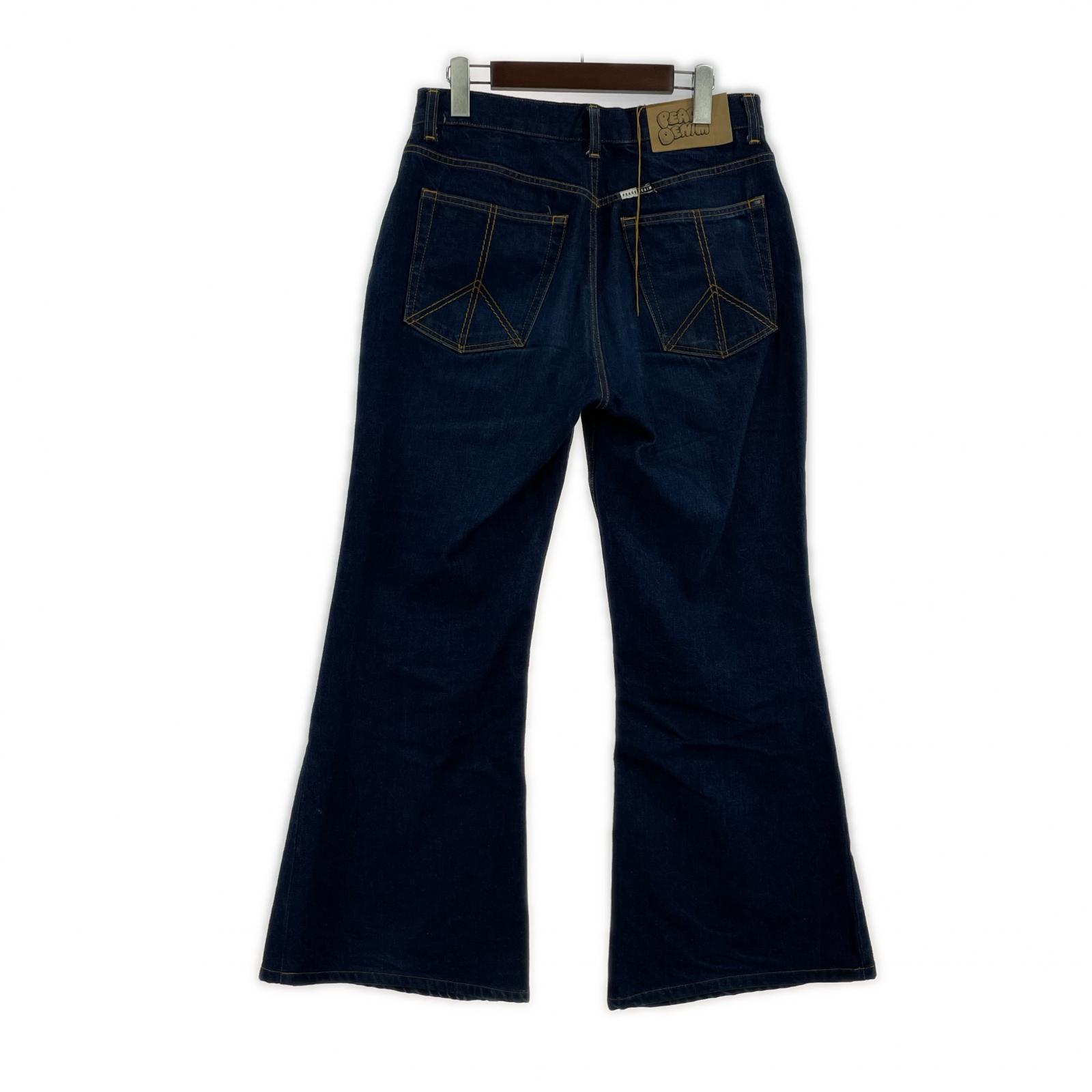 デニムパンツ PEACE DENIM 28 ネイビー