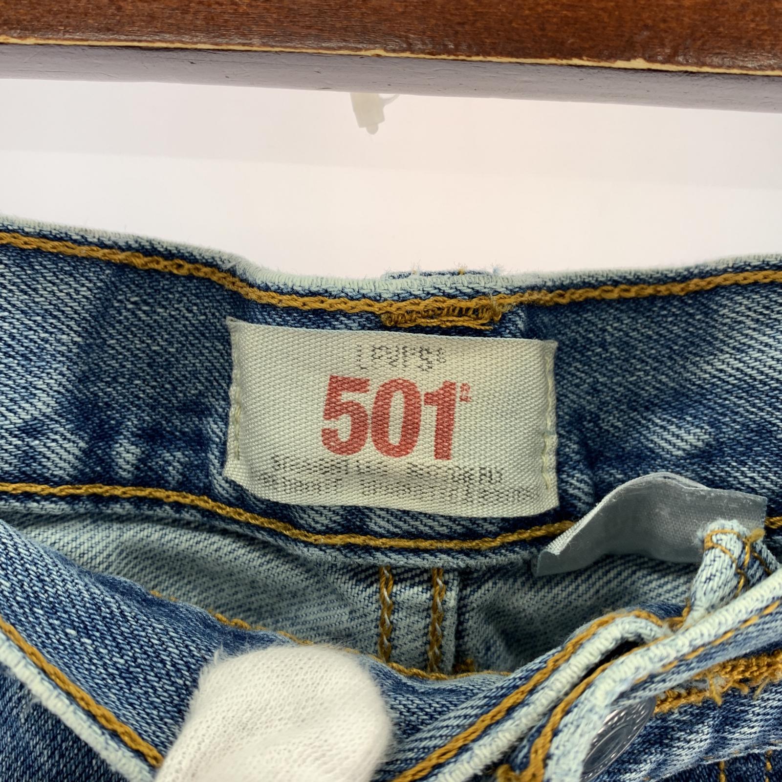 デニムパンツ 501 ダメージ (W36) 36 ブルー