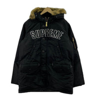 ジャケット Supreme 16AW 名作 Arc Logo N-3B Parka アーチロゴ フライトジャケット L ブラック L