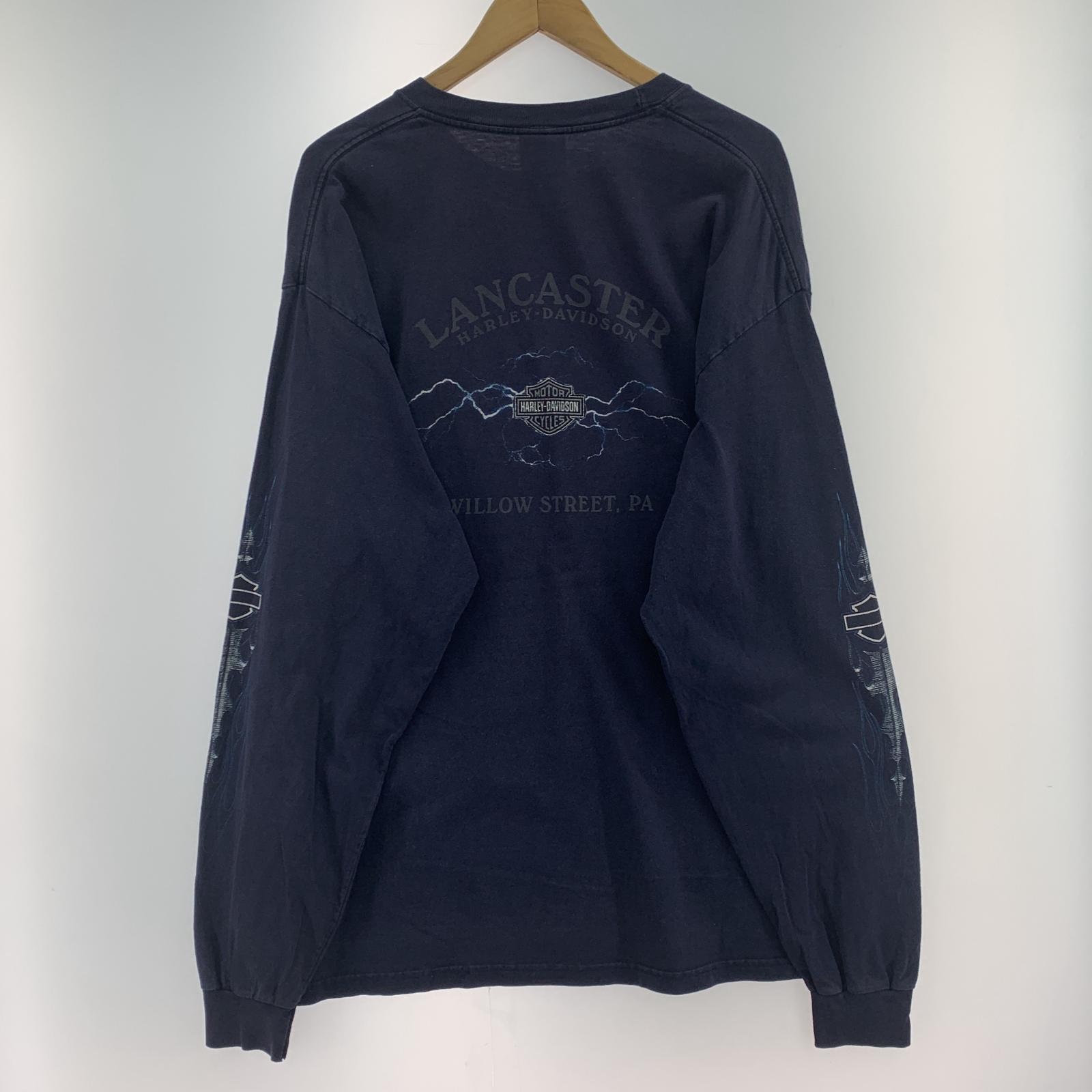 長袖Tシャツ XL ネイビー