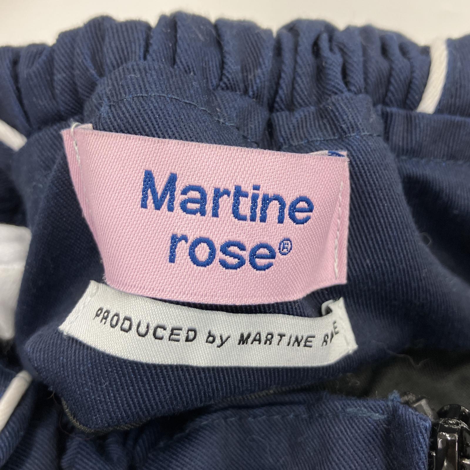 ブルゾン MARTINE ROSE 22SS Tuck Neck Sponsor Racing Jacket ネイビー (M) M