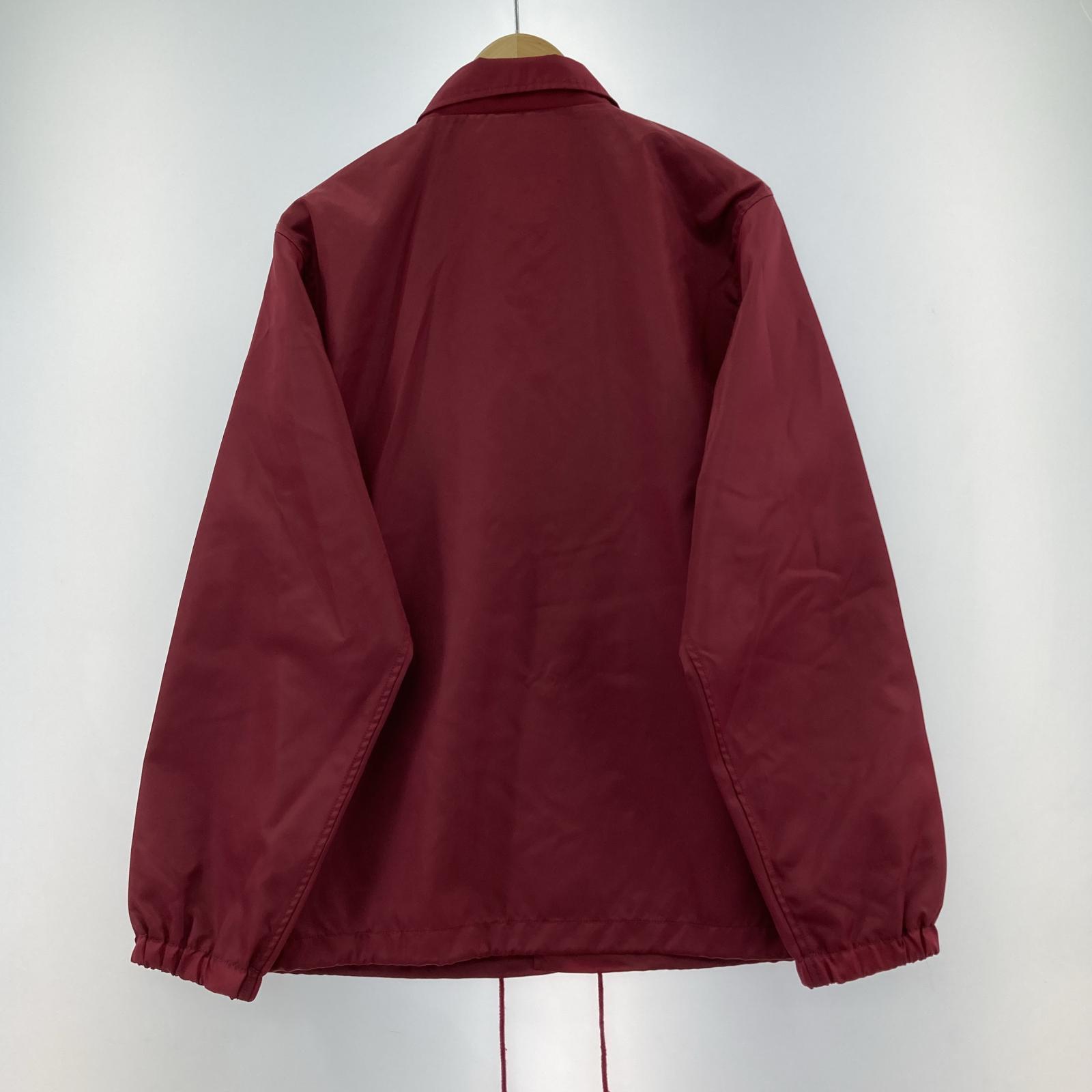 ブルゾン NYLON COACH JACKET 無地 赤(38) 38 レッド
