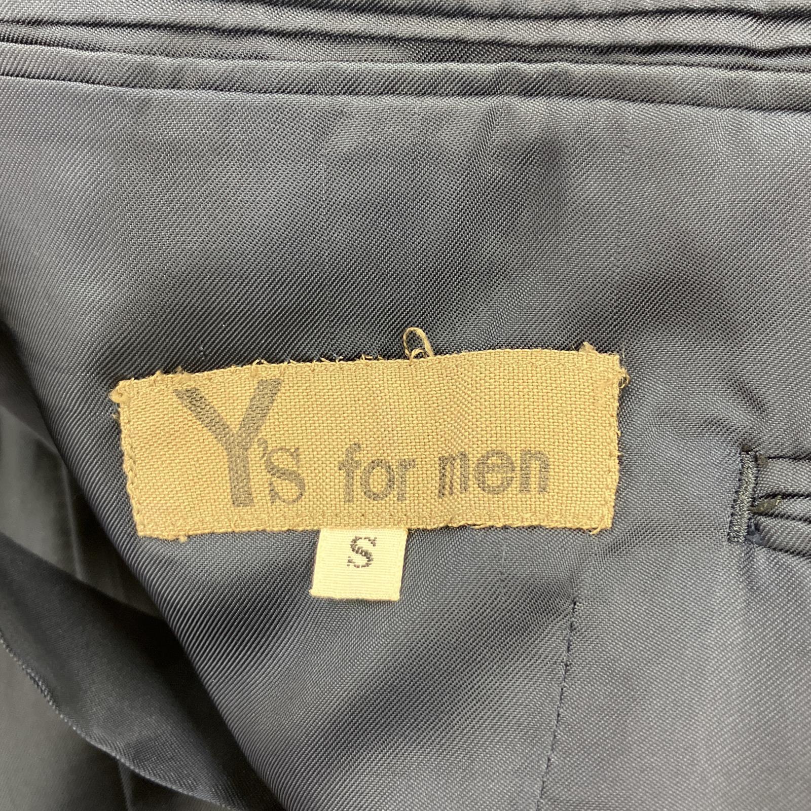 テーラードジャケット Y’s for men 80s~ 初期 茶タグ ダブルブレストテーラードジャケット S ネイビー S