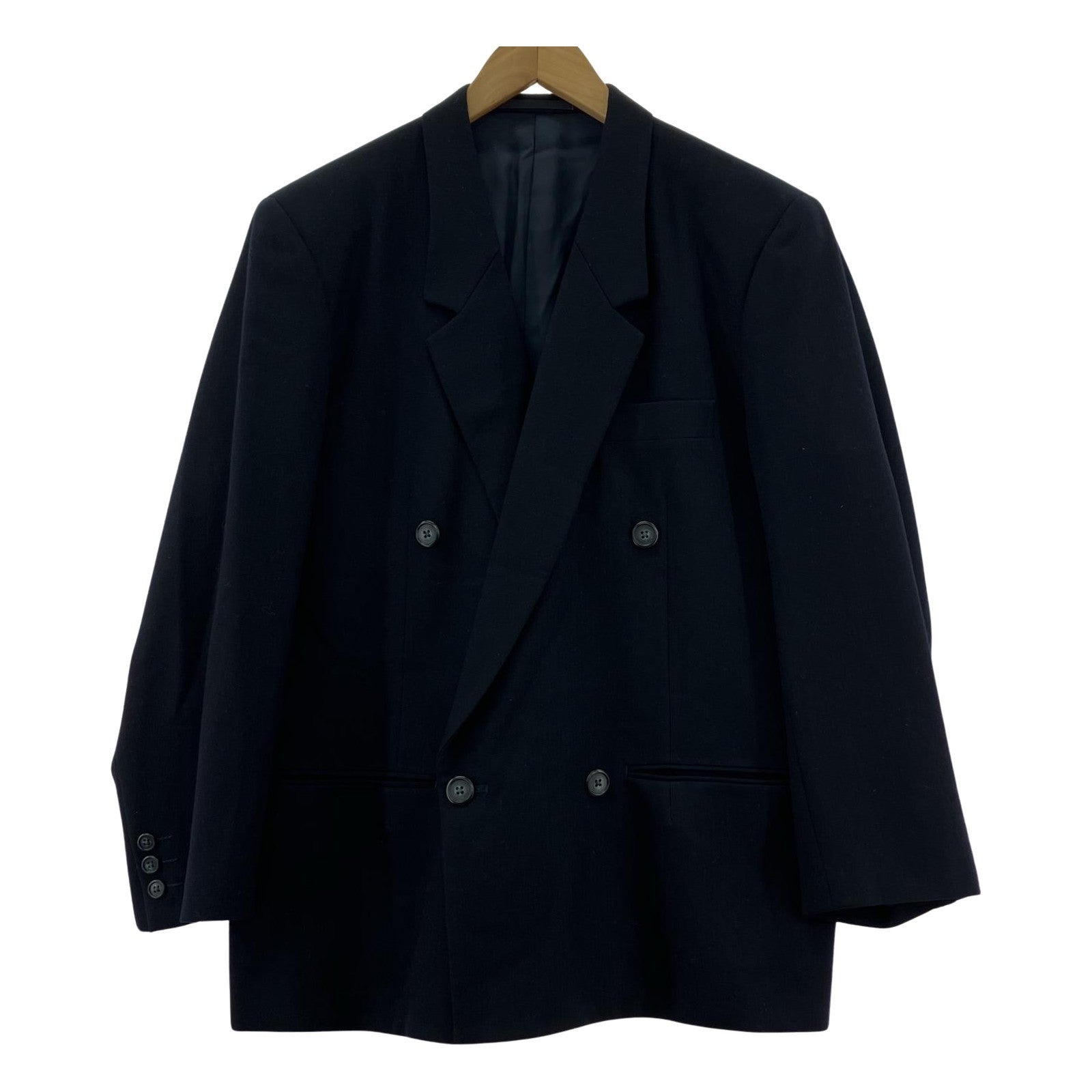 テーラードジャケット Y’s for men 80s~ 初期 茶タグ ダブルブレストテーラードジャケット S ネイビー S