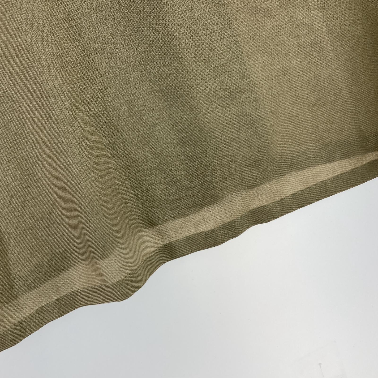 長袖シャツ TOGA(VIRILIS) Viyella fringe shirt フリンジウエスタンシャツ 48 ベージュ TV242-FJ306 ベージュ