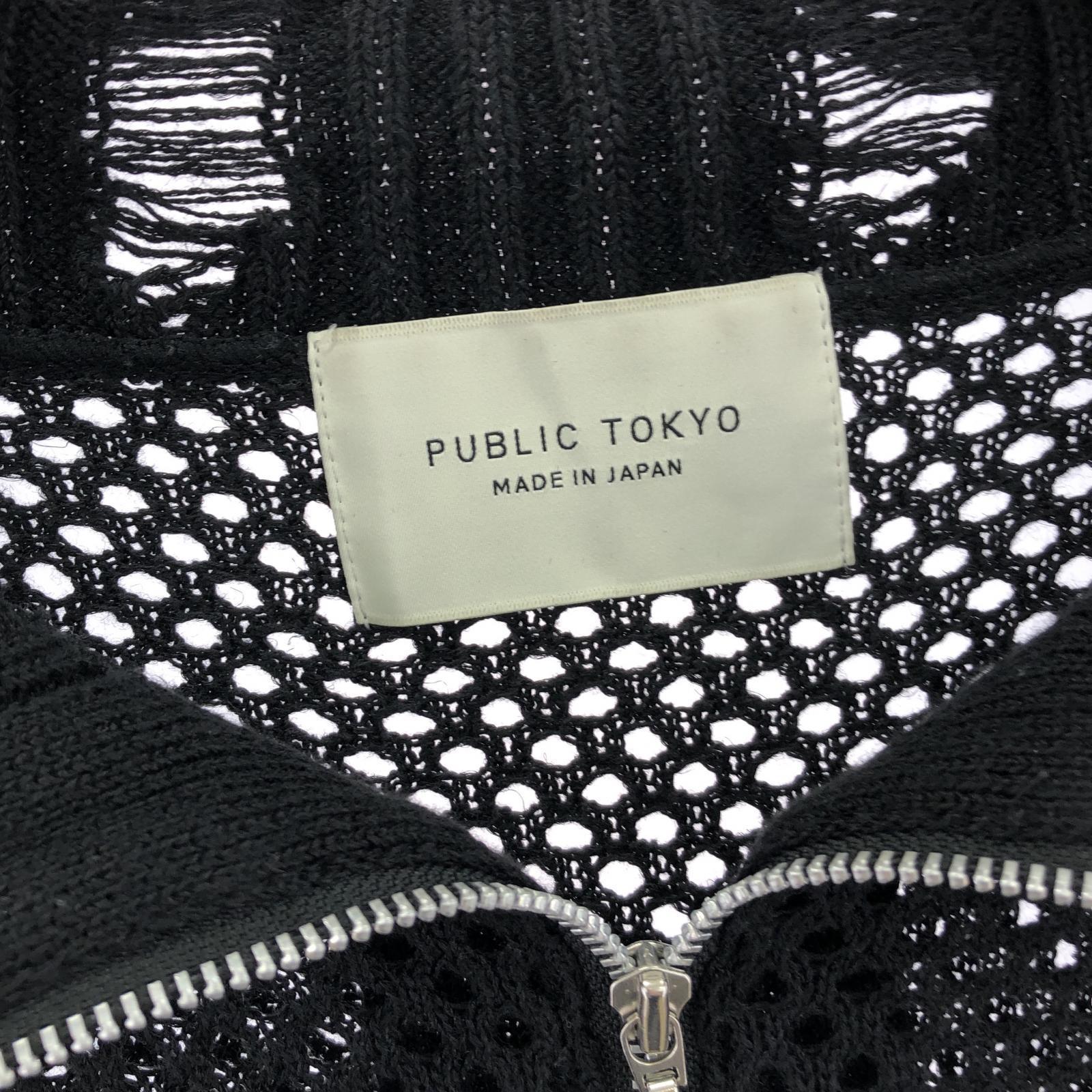 その他トップス メッシュ ハーフジップ ベスト BLK ブラック