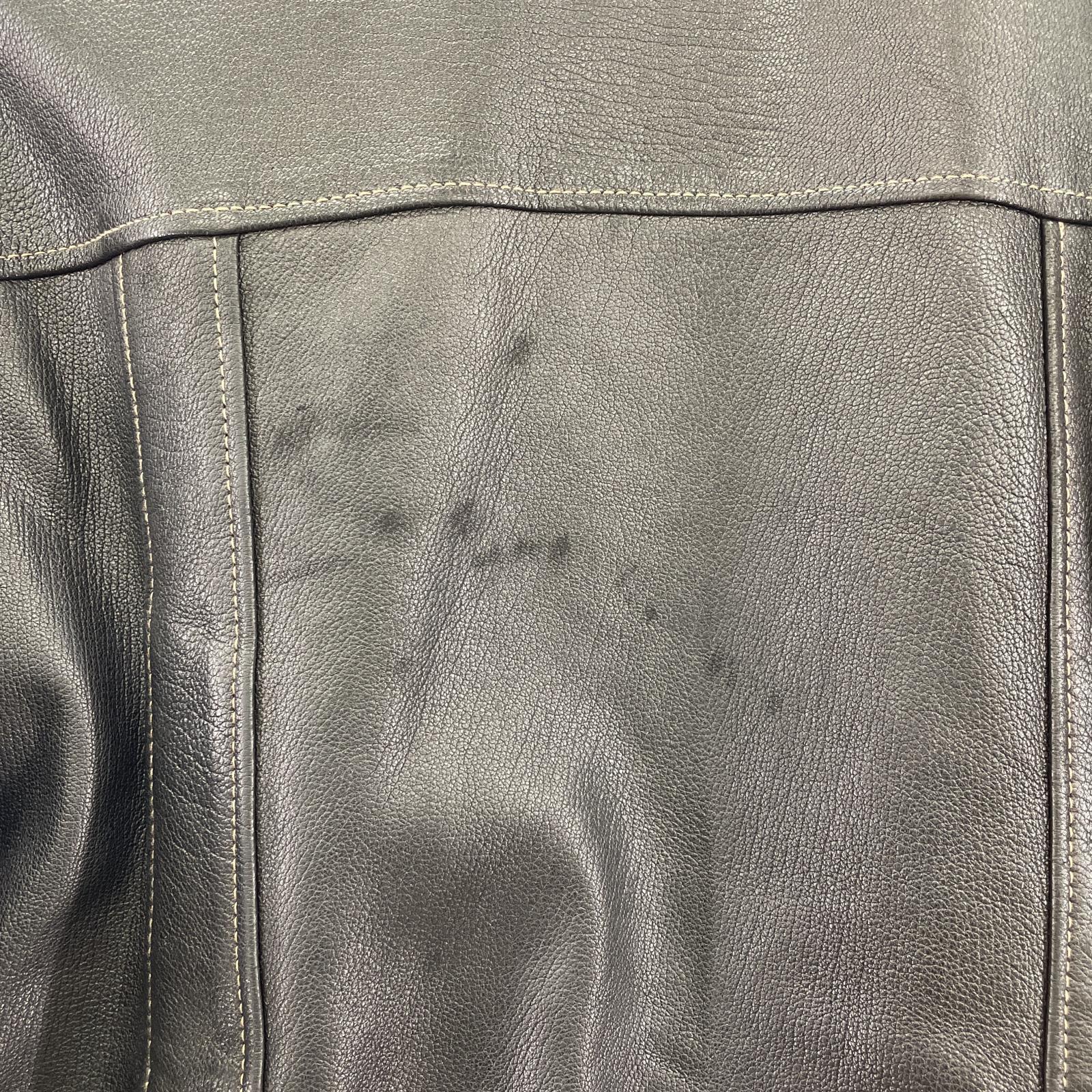 レザージャケット Deerskin Jacket Car Coat 36 36 ブラック