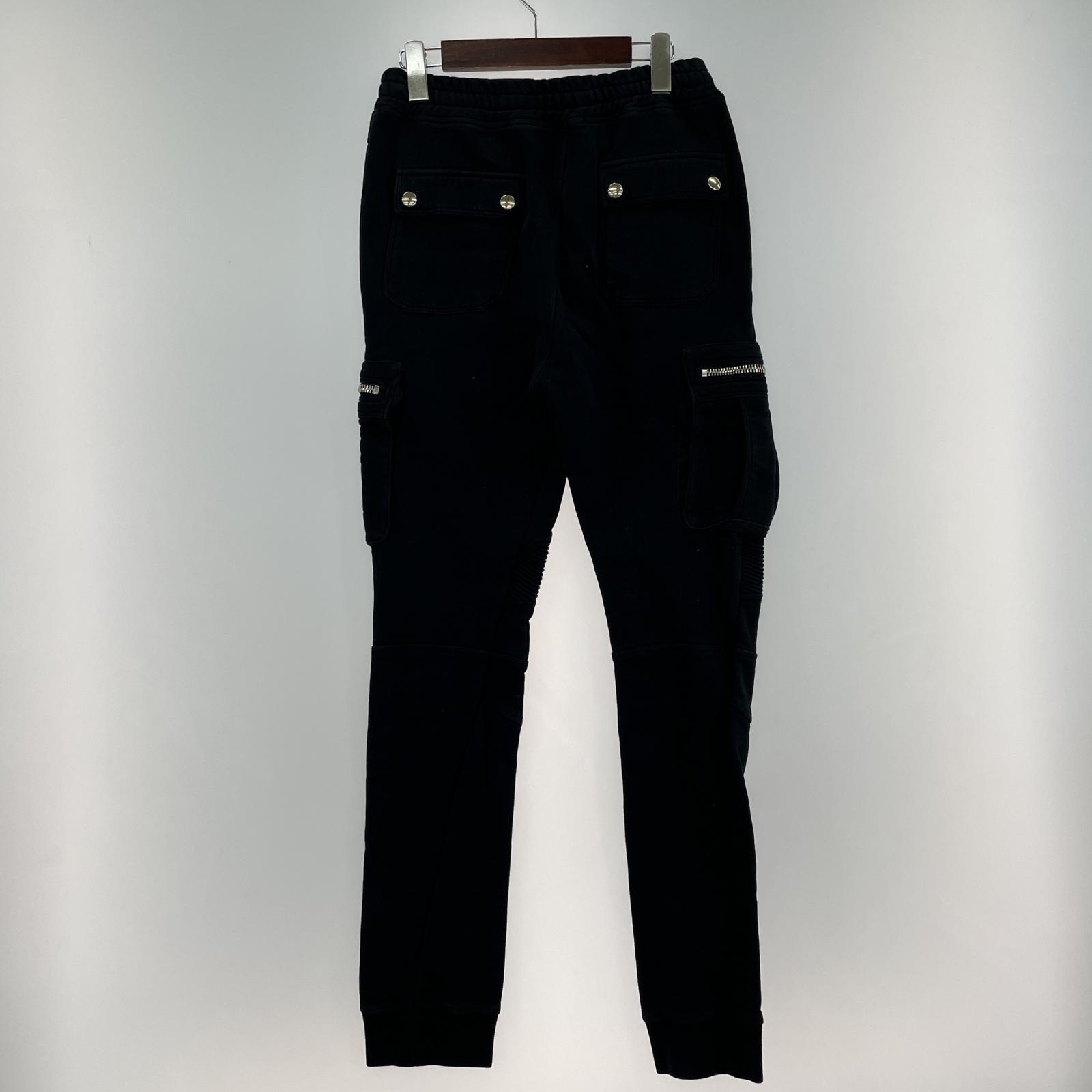 パンツ BALMAIN バイカースウェットパンツ S ブラック W5HJ506D125 S ブラック
