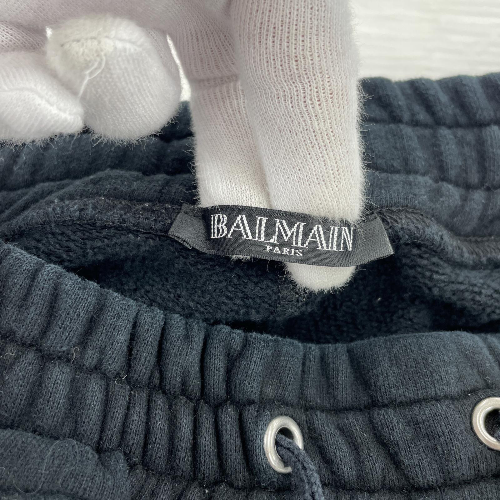 パンツ BALMAIN バイカースウェットパンツ S ブラック W5HJ506D125 S ブラック